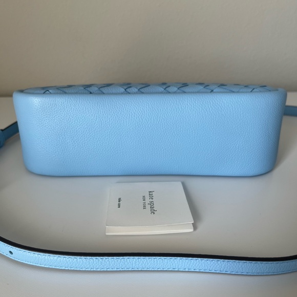 ♠️Kate Spade Kayla Woven Leather Small Convertible Shoulder Bag - Picture 4 of 12